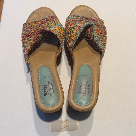 Spring Step Multicolor Woven Wedges - Picture 3 of 5